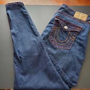 True Religion Women's Dark  Blue  H-W Super Skinny Jeans